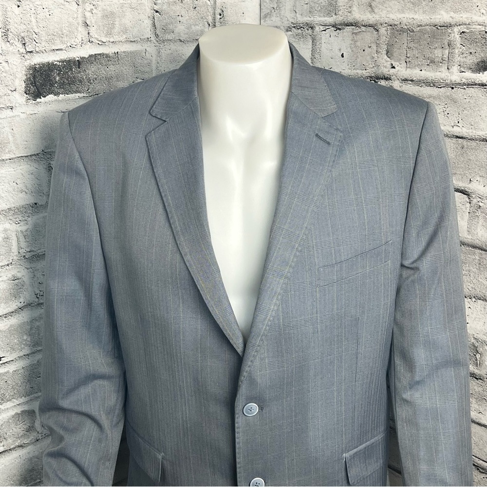 Bianco Brioni Two Button Wool Silk Blend Blazer - Picture 2 of 12